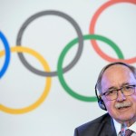 Samuel Schmid, President of the IOC Inquiry Commission and former President of Switzerland, reacts during a press conference after an Executive Board meeting, in Lausanne, Switzerland, Tuesday, December 5, 2017. (KEYSTONE/Jean-Christophe Bott)