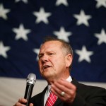 Former Alabama Chief Justice and U.S. Senate candidate Roy Moore speaks at a campaign rally, Tuesday, Dec. 5, 2017, in Fairhope Ala. (AP Photo/Brynn Anderson)