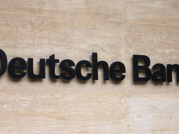 Brexit. File photo dated 26/09/16 of a Deutsche Bank office in London, as the chief executive of the bank has said Frankfurt is now battling New York and Singapore for UK banking jobs in the run-up to Brexit, having already emerged as a clear winner among its European peers. Issue date: Wednesday September 6, 2017. John Cryan said that while financial hubs like Paris, Amsterdam and Dublin would undoubtedly benefit from the UK's post-Brexit exodus, none have the infrastructure to take a large portion of business from London. See PA story CITY DeutscheBank. Photo credit should read: Philip Toscano/PA Wire URN:32679622