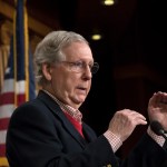 Senate Majority Leader Mitch McConnell, R-Ky., discusses the GOP agenda for next year and touts his accomplishments in the first year of the Trump Administration, during a news conference on Capitol Hill in Washington, Friday, Dec. 22, 2017. The six-term Kentucky lawmaker will face an even slimmer GOP majority, 51 Republicans to 49 Democrats, in January when Alabama Democrat Doug Jones is seated. Two other long-serving Republicans, Sen. John McCain of Arizona, and Sen. Thad Cochran of Mississippi, have been sidelined with health issues. (AP Photo/J. Scott Applewhite)