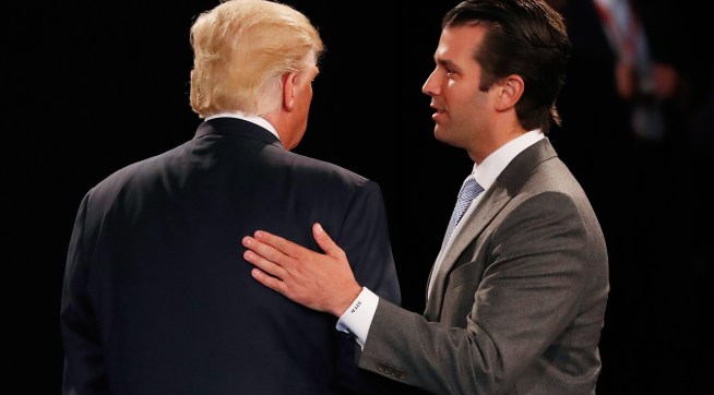 during the town hall debate at Washington University on October 9, 2016 in St Louis, Missouri. This is the second of three presidential debates scheduled prior to the November 8th election.