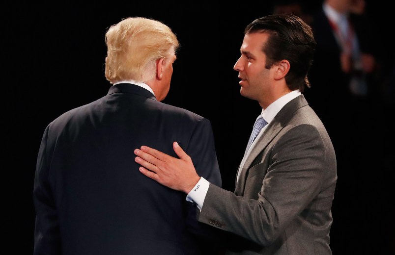 during the town hall debate at Washington University on October 9, 2016 in St Louis, Missouri. This is the second of three presidential debates scheduled prior to the November 8th election.