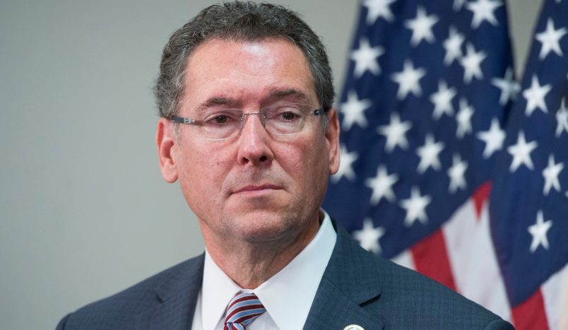 UNITED STATES - NOVEMBER 29: Rep. Gregg Harper, R-Miss., attends a news conference after the House Republican Conference meeting in the Capitol on November 29, 2017. (Photo By Tom Williams/CQ Roll Call)