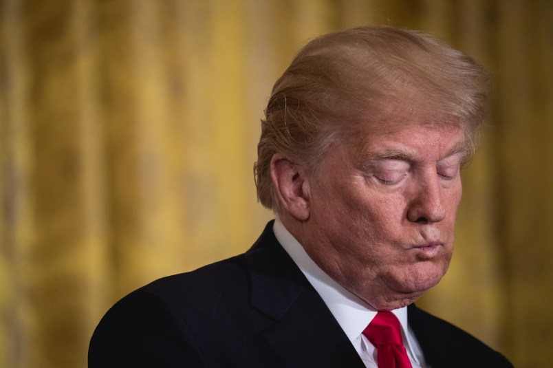 U.S. President Donald Trump and Prime Minister Erna Solberg of Norway, held a joint press conference in the East Room of the White House, on Wednesday, January 10, 2018. (Photo by Cheriss May) (Photo by Cheriss May/NurPhoto)
