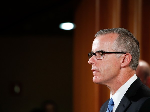 WASHINGTON, July 20, 2017 -- Andrew McCabe, U.S. acting director of the Federal Bureau of Investigation, attends a press conference at the U.S. Justice Department in Washington D.C., the United States, on July 20, 2017. The world's largest "dark market" on the Internet, AlphaBay, has been shut down, the U.S. Justice Department (DOJ) said Thursday. (Xinhua/Ting Shen)