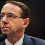 WASHINGTON, DC - DECEMBER 13: U.S. Deputy Attorney General Rod Rosenstein testifies during a a House Judiciary Committee hearing on December 13, 2017 in Washington, DC. (Photo by Zach Gibson/Getty Images)