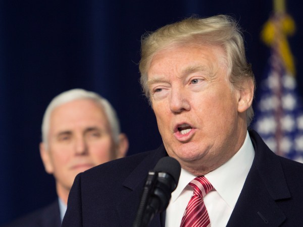 06 January 2018- Thurmont MD- U.S. President Donald J. Trump speaks at Camp David after holding meetings with staff, members of his Cabinet and Republican members of Congress to discuss the Republican legislative agenda for 2018.Photo Credit: Chris Kleponis/Sipa USA