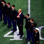 in the CFP National Championship presented by AT&T at Mercedes-Benz Stadium on January 8, 2018 in Atlanta, Georgia.