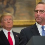 U.S. President Donald J. Trump participates in the swearing-in ceremony for the Secretary of the Department of Health and Human Services Alex Azar at The White House in Washington, DC, January  29, 2018. Credit: Chris Kleponis / Polaris