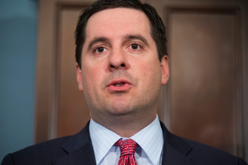 UNITED STATES - APRIL 12: Rep. Devin Nunes, R-Calif., speaks at a "Countdown to Tax Day" news conference in the Capitol to address the tax in increases in President Obama's FY 2014 budget. (Photo By Tom Williams/CQ Roll Call)