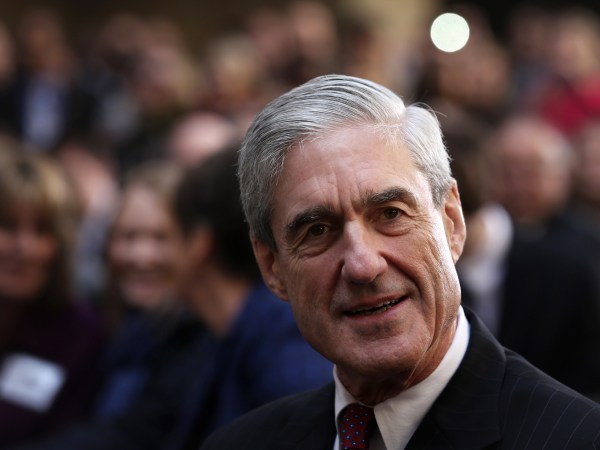 WASHINGTON, DC - OCTOBER 28:  Former FBI director Robert Mueller attends the ceremonial swearing-in of FBI Director James Comey at the FBI Headquarters October 28, 2013 in Washington, DC. Comey was officially sworn in as director of FBI on September 4 to succeed Mueller who had served as director for 12 years.  (Photo by Alex Wong/Getty Images)