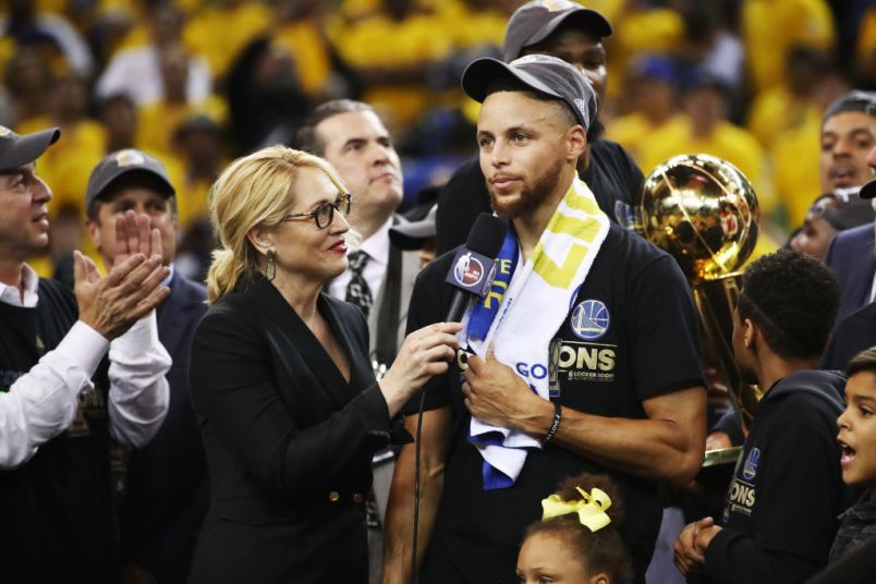 in Game 5 of the 2017 NBA Finals at ORACLE Arena on June 12, 2017 in Oakland, California. NOTE TO USER: User expressly acknowledges and agrees that, by downloading and or using this photograph, User is consenting to the terms and conditions of the Getty Images License Agreement.