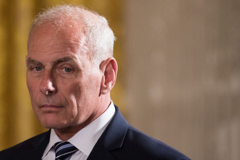 John F. Kelly, White House Chief of Staff for President Donald Trump, was present for he Medal of Honor ceremony for former Specialist Five James C. McCloughan, U.S. Army in the East Room of the White House, on Monday, July 31, 2017. (Photo by Cheriss May) (Photo by Cheriss May/NurPhoto)