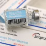 SAN FRANCISCO, CA - JANUARY 22:  Vials of the Fluvirin influenza vaccine are displayed at a Walgreens phramacy on January 22, 2018 in San Francisco, California. A strong strain of H3N2 influenza has claimed the lives of 74 Californians under the age of 65 since the flu season began in October of last year. People are being encouraged to get flu shots even through the vaccine has been only 30% effective in combating the influenza.  (Photo by Justin Sullivan/Getty Images)