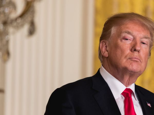 U.S. President Donald Trump listens to Prime Minister Malcolm Turnbull of Australia, during their joint press conference, in the East Room of the White House, on Friday, February 23, 2018. (Photo by Cheriss May/NurPhoto)