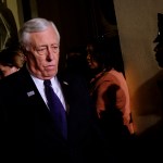 WASHINGTON, DC - January 30:  House Minority Whip Steny Hoyer (D-MD) leaves  the House of Representatives Chamber after President Donald Trump's first State of the Union Address before a joint session of Congress on January 30, 2018 in Washington, DC.  (Photo by Pete Marovich/Getty Images)