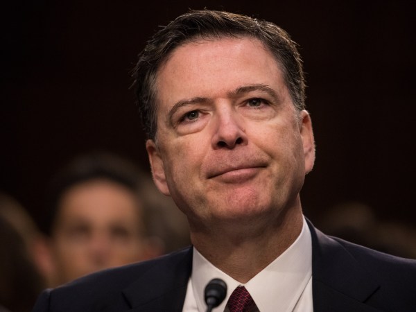 Former FBI Director James Comey testified in front of the Senate Intelligence Committee, on his past relationship with President Donald Trump, and his role in the Russian interference investigation, in the Senate Hart building on Capitol Hill, on Thursday, June 8, 2017. (Photo by Cheriss May) (Photo by Cheriss May/NurPhoto)