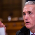 WASHINGTON, D.C. - MARCH 20: Rep. Trey Gowdy (R-SC) speaks a House Permanent Select Committee on Intelligence hearing concerning Russian meddling in the 2016 United States election, on Capitol Hill, March 20, 2017 in Washington, DC. While both the Senate and House Intelligence committees have received private intelligence briefings in recent months, Monday's hearing is the first public hearing on alleged Russian attempts to interfere in the 2016 election. (Photo by Zach Gibson/Getty Images)