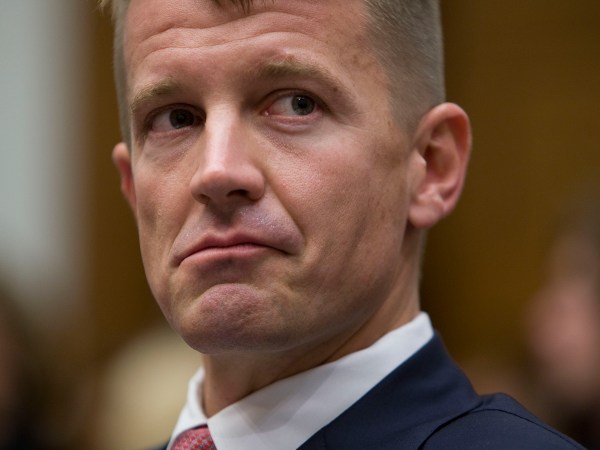 Erik Prince, founder of CEO of Blackwater, listens during a hearing in front of the House Oversight and Government Reform committee on Capitol Hill, Tuesday, October 2, 2007 in Washington, D.C. (Chuck Kennedy/MCT)