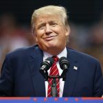 Republican presidential candidate Donald Trump during a campaign rally at the American Airlines Center on September 14, 2015 in Dallas, Texas. More than 20,000 tickets have been distributed for the event.