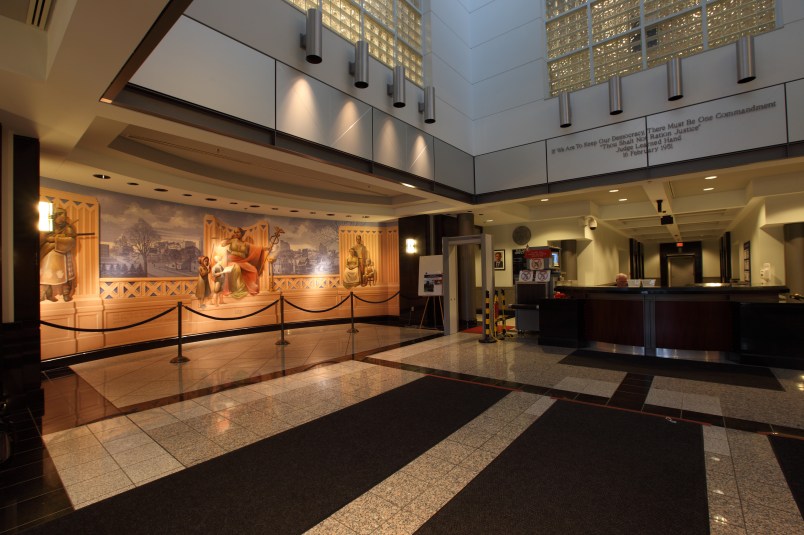 Painting Justice and the Prairie at the Robert J. Dole Federal Building U.S. Courthouse, Kansas City, Kansas