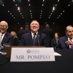 U.S. President-elect Donald Trump's nominee for the director of the CIA, Rep.ÊMike Pompeo(R-KS) testifies during his confirmation hearing before the Senate (Select) Intelligence Committee in the Hart Senate Office Building on January 12, 2017 in Washington, DC. Mr. Pompeo is a former Army officer who graduated first in his class from West Point.