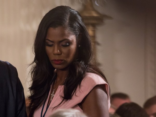 Omarosa Manigault, director of communications for the Office of Public Liaison for the Trump administration, was present for he Medal of Honor ceremony for former Specialist Five James C. McCloughan, U.S. Army in the East Room of the White House, on Monday, July 31, 2017. (Photo by Cheriss May) (Photo by Cheriss May/NurPhoto)