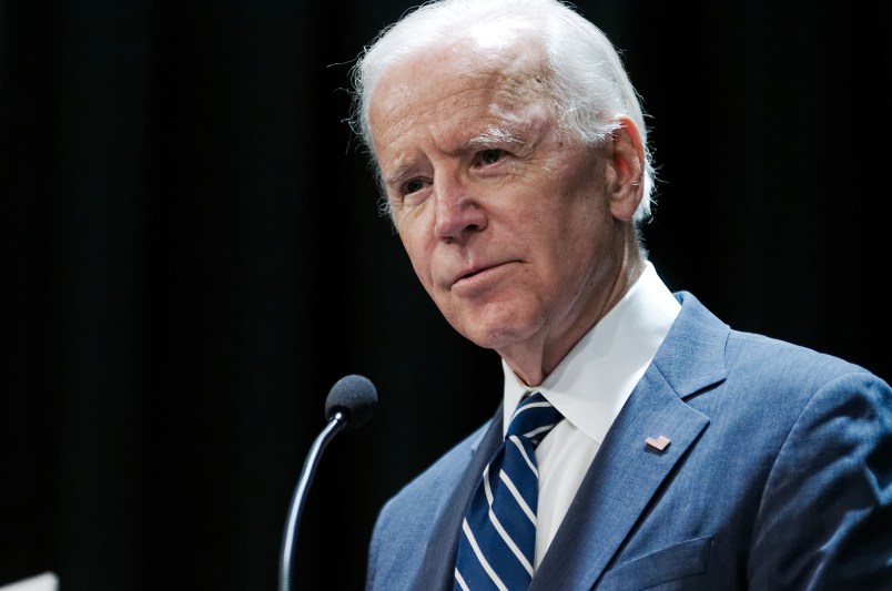 Former VP Joe Biden speaks during a partnership announcement between Doylestown Health and The Beau Biden Foundation, in Warminster, PA,on October 10, 2017. (Photo by Bastiaan Slabbers/NurPhoto)