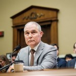 WASHINGTON, DC - December 7:  Environmental Protection Agency Administrator Scott Pruitt testifies before the House Energy and Commerce Committee about the mission of the U.S. Environmental Protection Agency on December 7, 2017 in Washington, DC.  (Photo by Pete Marovich/Getty Images)