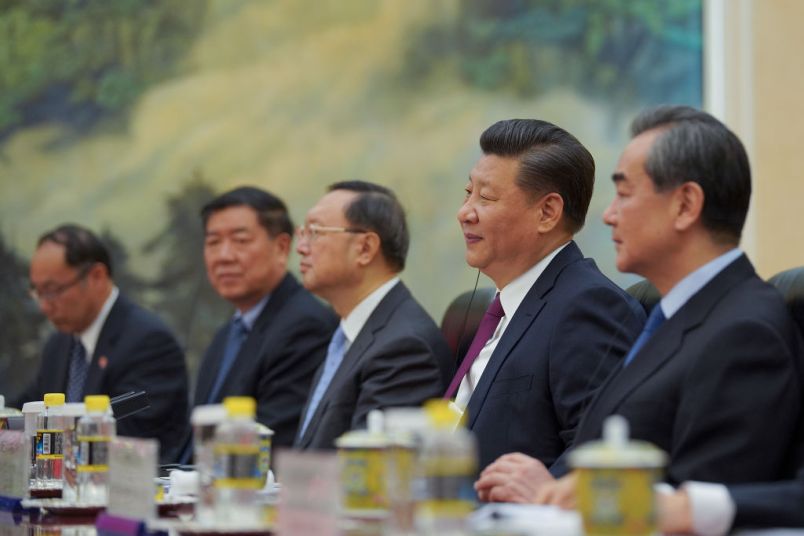 at The Great Hall Of The People on March 1, 2018 in Beijing, China.