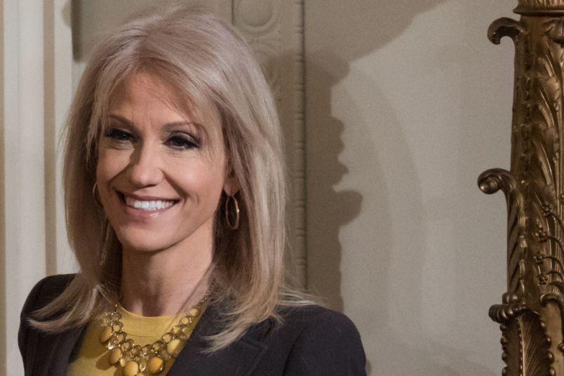 White House Counselor Kellyanne Conway, attended U.S. President Donald Trump's event celebrating the World Series Champion Houston Astros, in the East Room of the White House, on Monday, March 12, 2018. (Photo by Cheriss May) (Photo by Cheriss May/NurPhoto)