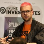 Whistleblowers speak during a press conference at the Frontline Club on March 26, 2018 in London, England. Former Vote Leave volunteer Sanni raised concerns that the official Leave campaign may have broken referendum spending rules and then tried to destroy evidence. A substantial sum was spent with AggregateIQ which has links to Cambridge Analytica. Former employee Christopher Wylie exposed how Cambridge Analytica had allegedly harvested date from millions of Facebook users to influence the outcome of the 2016 US Presidential election.