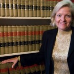 Cleta Mitchell, Esq., of Foley & Lardner, LLP, poses in the firm's law library on Tuesday, Sept. 11, 2007.