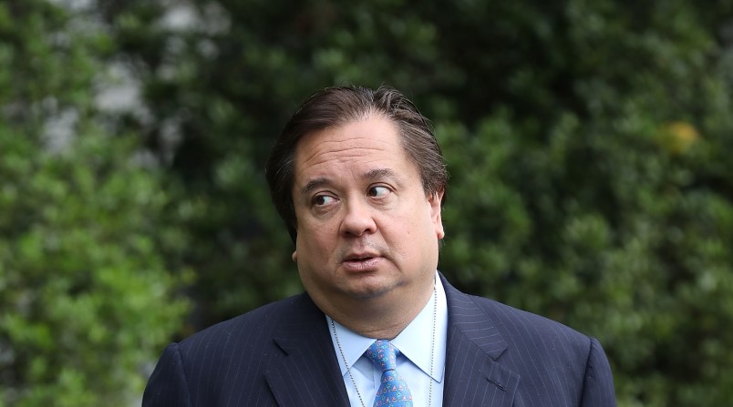 WASHINGTON, DC - APRIL 17:  George T. Conway III, husband of White House Counselor to the President Kellyanne Conway, attends the 139th Easter Egg Roll on the South Lawn of the White House April 17, 2017 in Washington, DC. The White House said 21,000 people are expected to attend the annual tradition of rolling colored eggs down the White House lawn that was started by President Rutherford B. Hayes in 1878.  (Photo by Chip Somodevilla/Getty Images)