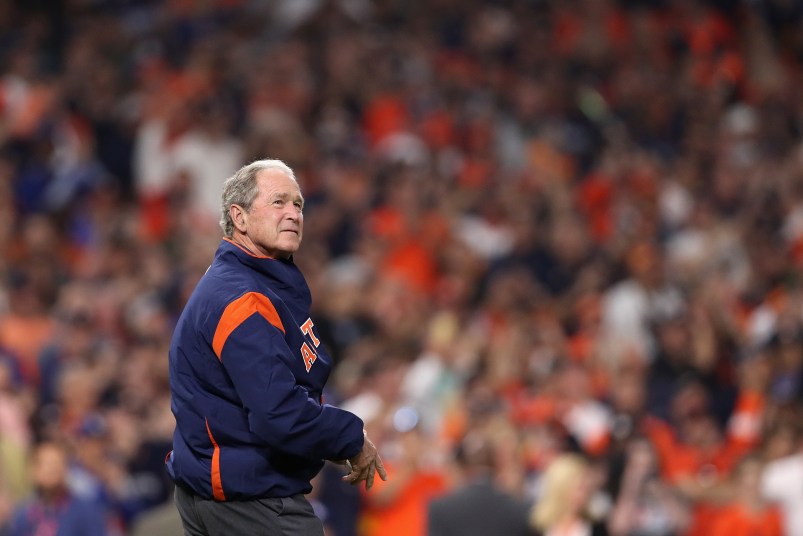 in game five of the 2017 World Series at Minute Maid Park on October 29, 2017 in Houston, Texas.