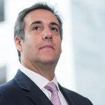 UNITED STATES - SEPTEMBER 19: Michael Cohen, a personal attorney for President Trump, and his lawyer Stephen Ryan, off camera, address the media in Hart Building after the Senate Intelligence Committee meeting to discuss Russian interference in the 2016 election was postponed on September 19, 2017. (Photo By Tom Williams/CQ Roll Call)