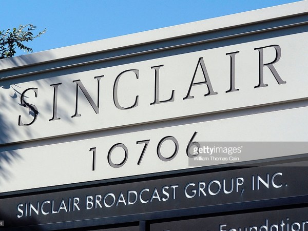 HUNT VALLEY, MD - OCTOBER 12: The Sinclair Broadcast building sits in a buisness district in Hunt Valley, Maryland October 12, 2004. Sinclair Broadcast Group, the owner of the largest chain of television stations in the nation, plans to preempt regular programming two weeks before the Nov. 2 election to air a documentary that accuses John Kerry of betraying American prisoners during the Vietnam War.  (Photo by William Thomas Cain/Getty Images)
