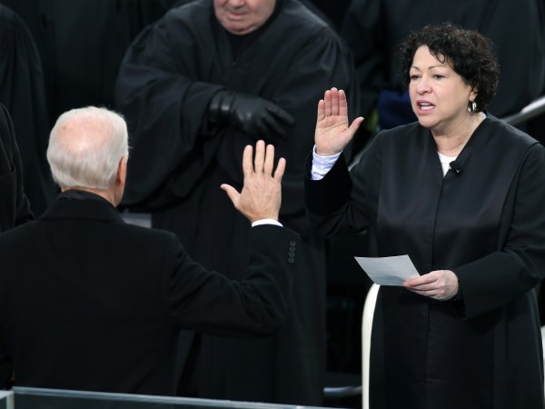 during the presidential inauguration on the West Front of the U.S. Capitol January 21, 2013 in Washington, DC.   Barack Obama was re-elected for a second term as President of the United States.