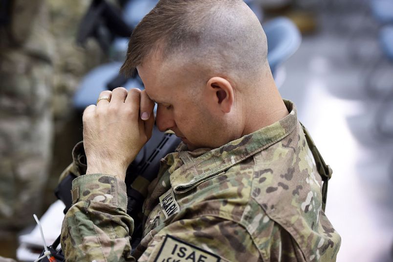 FORT CAMPBELL, KY - NOVEMBER 05:  Lt. Col. Chris Hossfeld prepares to leave for Afghanistan from Fort Campbell on Wednesday November 05, 2014 in Fort Campbell, KY.  (Photo by Matt McClain/ The Washington Post)