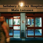 WILTSHIRE, ENGLAND - AUGUST 16: A general view of Salibury District Hospital following singer Madonna's admittance due to injuries sustained whilst horse riding August 16,  2005, in Wiltshire, England. Pop star Madonna, who was celebrating her 47th birthday, broke her collar bone, a hand, and cracked three ribs after falling from a horse at Ashcombe House, her country house outside London. (Photo by MJ Kim/Getty Images)