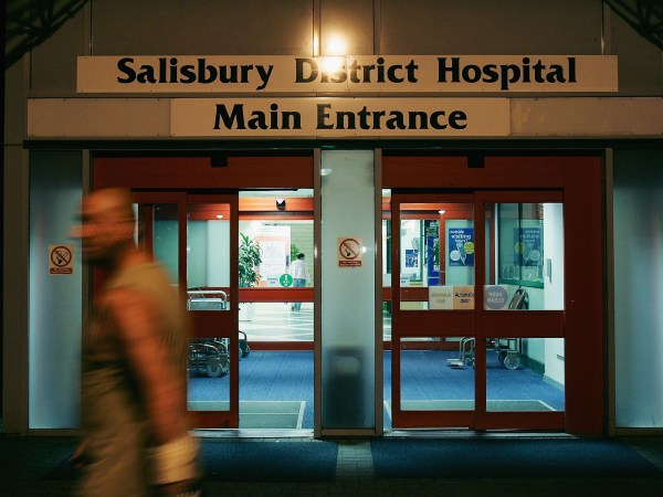 WILTSHIRE, ENGLAND - AUGUST 16: A general view of Salibury District Hospital following singer Madonna's admittance due to injuries sustained whilst horse riding August 16,  2005, in Wiltshire, England. Pop star Madonna, who was celebrating her 47th birthday, broke her collar bone, a hand, and cracked three ribs after falling from a horse at Ashcombe House, her country house outside London. (Photo by MJ Kim/Getty Images)