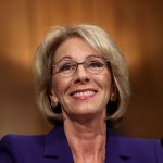 Betsy DeVos, President-elect Donald Trump's pick to be the next Secretary of Education, testifies during her confirmation hearing before the Senate Health, Education, Labor and Pensions Committee in the Dirksen Senate Office Building on Capitol Hill  January 17, 2017 in Washington, DC. DeVos is known for her advocacy of school choice and education voucher programs and is a long-time leader of the Republican Party in Michigan.