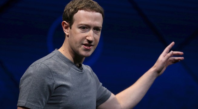 SAN JOSE, CA - APRIL 18:  Facebook CEO Mark Zuckerberg delivers the keynote address at Facebook's F8 Developer Conference on April 18, 2017 at McEnery Convention Center in San Jose, California. The conference will explore Facebook's new technology initiatives and products. (Photo by Justin Sullivan/Getty Images)