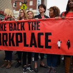 Participants seen at Take Back The Workplace March And #MeToo Survivors March & Rally on November 12, 2017 in Hollywood, California.