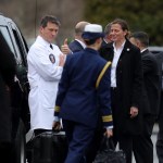 U.S. President Donald Trump leaves Walter Reed National Military Medical Center following his annual physical examination January 12, 2018 in Bethesda, Maryland. Trump will next travel to Florida to spend the Dr. Martin Luther King Jr. Day holiday weekend at his Mar-a-Lago resort.