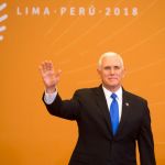 LIMA, PERU - APRIL 14:Vice President of USA, Mike Pence  during Day 2 of the VIII Summit of The Americas on April 14, 2018 in Lima, Peru. (Photo by Manuel Medir/Getty Images)