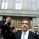 NEW YORK, NY - APRIL 16: Michael Cohen leaves Federal Court after his hearing on the FBI raid of his hotel room and office on April 16, 2018 in New York City. (Photo by Yana Paskova/Getty Images)