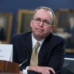 UNITED STATES - APRIL 18: Office of Management and Budget Director Mick Mulvaney testifies before a House Appropriations Financial Services and General Government Subcommittee hearing in Rayburn Building on FY2019 Budget for OMB on April 18, 2018. (Photo By Tom Williams/CQ Roll Call)