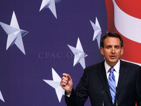 WASHINGTON - FEBRUARY 19:  Gov. Tim Pawlenty (R-MN) addresses supporters at the Conservative Political Action Conference annual meeting February 19, 2010 in Washington, DC. Conservative leaders have seized on U.S. President Obama's declining approval ratings as an opportunity to advance their conservative agenda during the group's annual meeting.  (Photo by Win McNamee/Getty Images)