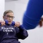 This image released by Magnolia Pictures shows U.S. Supreme Court justice Ruth Bader Ginsberg in a scene from "RBG." (Magnolia Pictures via AP)